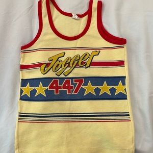 REAL VINTAGE yellow 70s tank top.